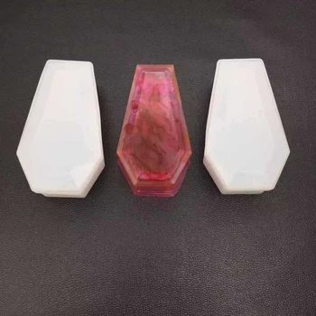 

Crystal Epoxy Resin Mold Polygon Storage Box Silicone Molds DIY Jewelry Craft Making Tool