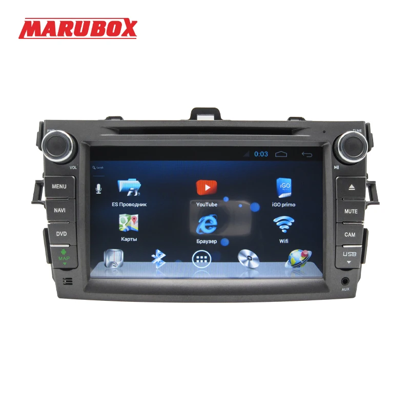 MARUBOX 8 &quotголовное устройство стерео для TOYOTA COROLLA 8820AGH 2 Din автомобильное радио с