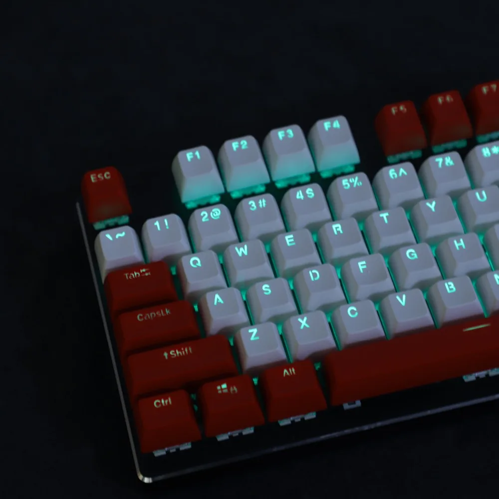 104 ключ SA профиль двойной удар блеск через Dolch ABS шаровой формы колпачки подходит для стандартных MX переключатели 104 87 61