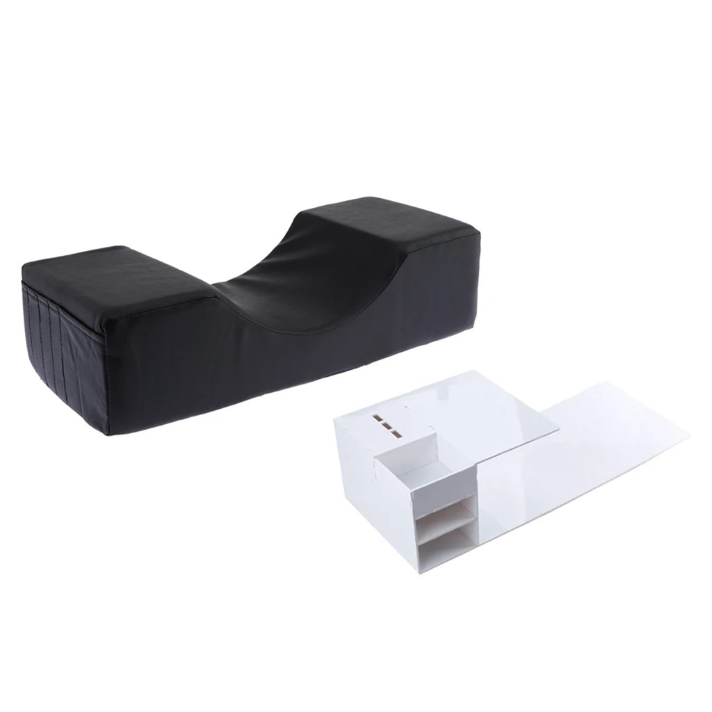 Professional Eyelash Make Up Extension Grafted Pillow w/Shelf for Salon Beauty