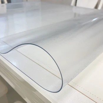 

Thickness 2mm PVC Transparent Frosted Tablecloth Waterproof Rectangle Table Cover Mat Kitchen Pattern Oilproof Table Soft Glass