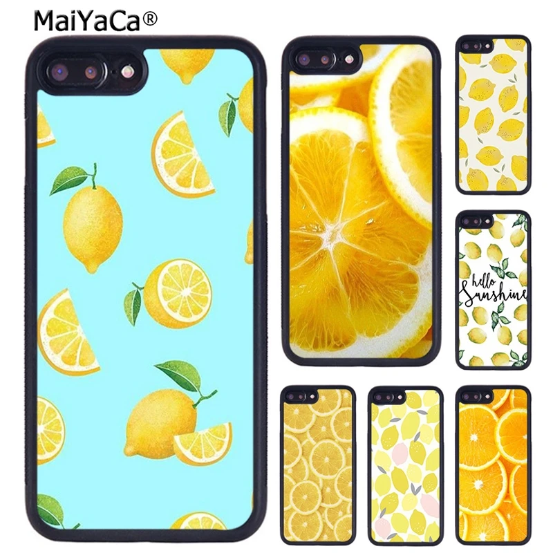 MaiYaCa чехол для телефона с изображением лимонов и желтых фруктов iPhone X XR XS 11 12 13 Pro MAX