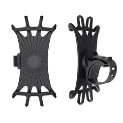 Universal Mobile Phone Holder for Bikes and Motorcycles - Secure Handlebar Mount Bracket (Black)