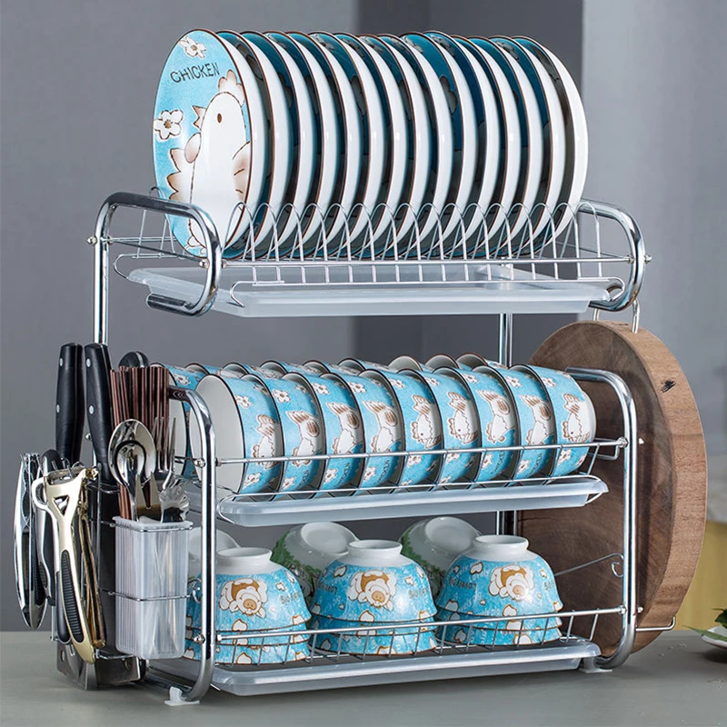 Stainless Steel Drain Dish Rack Kitchen Rack Storage Rack Cupboard Kitchen Organizer Storage Box Cooking Tool Rack Stainless Steel Drain Dish Rack Kitchen Rack Storage Rack Cupboard Kitchen Organizer Storage Box Cooking Tool Rack