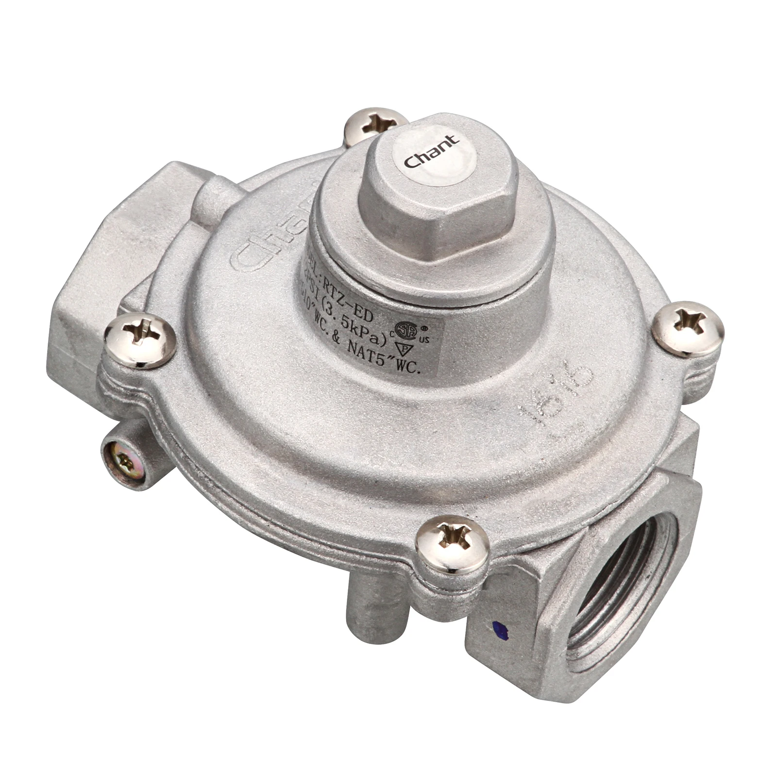 

New 5/8" FPT Pipe In/out 1/2" PSI (3.5kPa) Pressure LPG Gas Cooktop Regulator