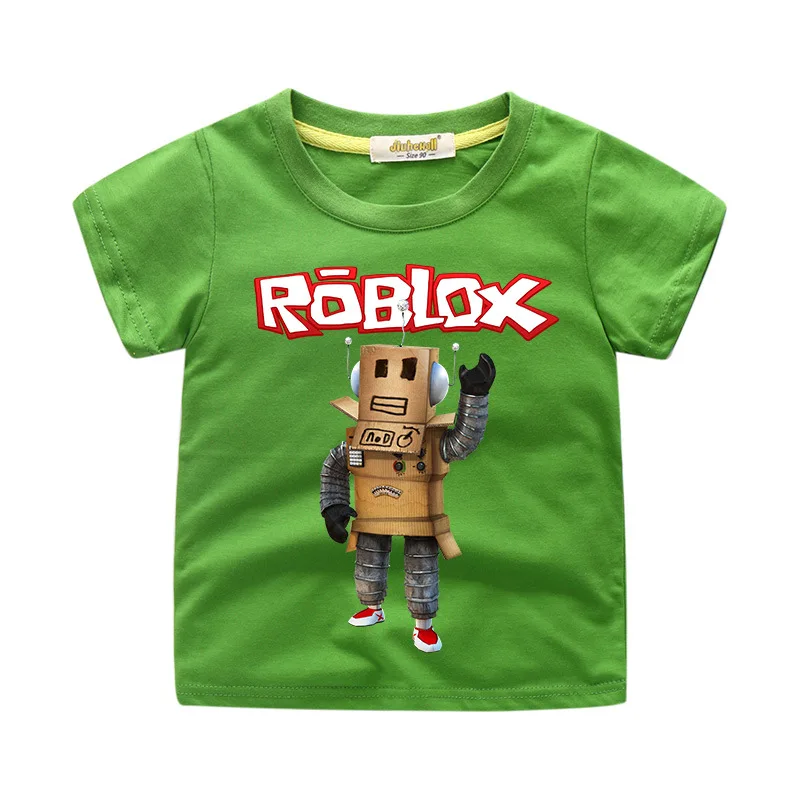 Детская футболка; футболки с круглым вырезом; Одежда для мальчиков; летняя детская футболка для мальчиков; хлопковые футболки с короткими рукавами и принтом для маленьких девочек - Цвет: Зеленый