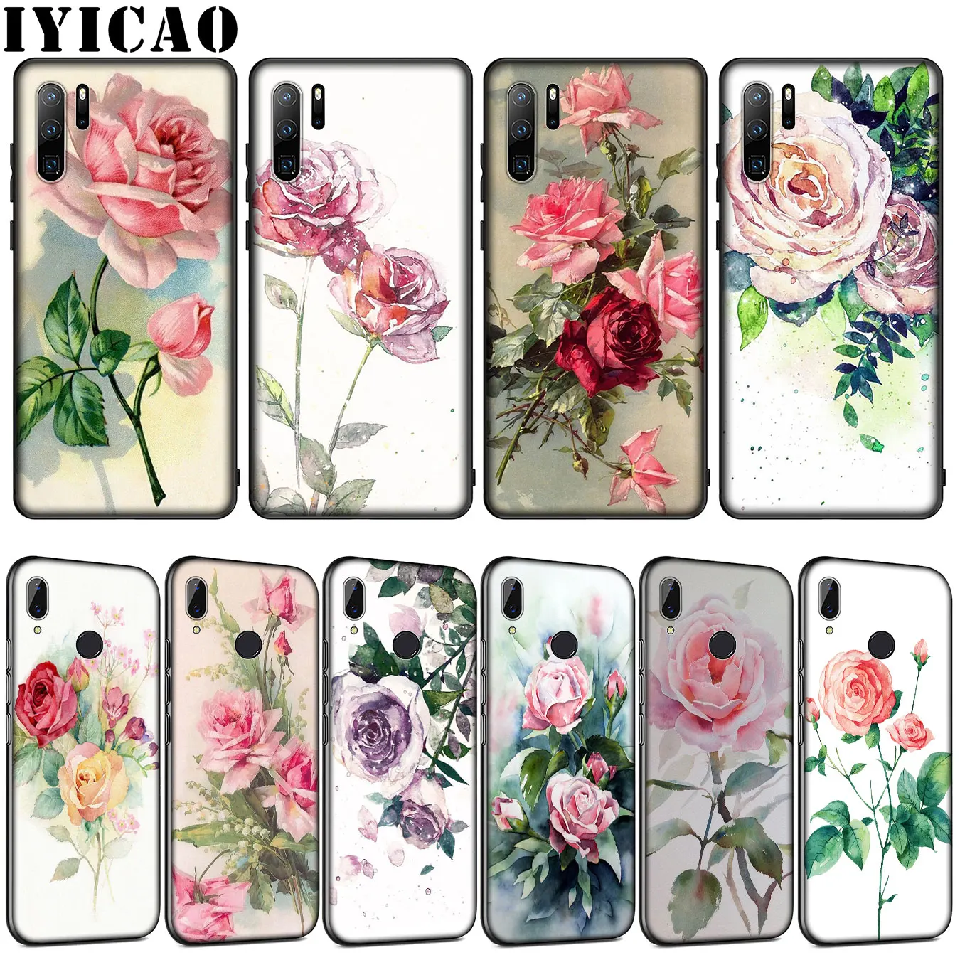 Мягкий чехол IYICAO для Huawei P30 P20 Pro P10 P9 Lite Mini 2017 2016 P Smart Z Plus 2019 | Мобильные телефоны и