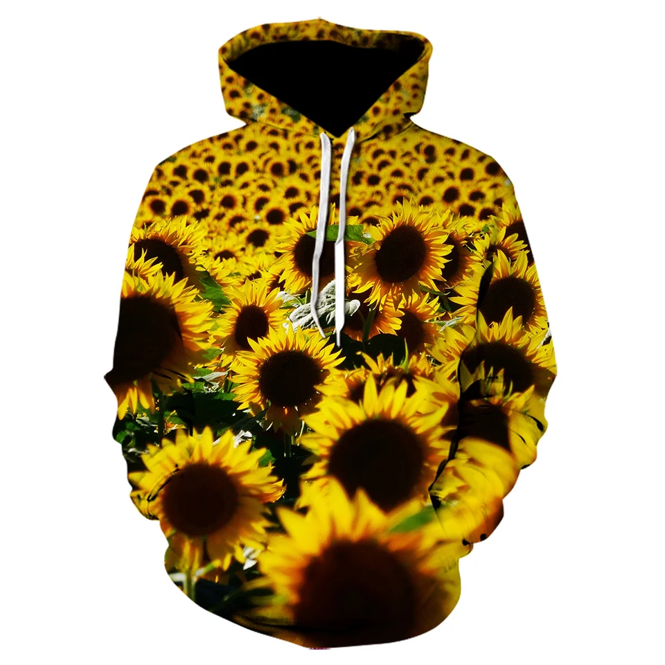yellow sunflower sweatshirt