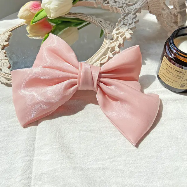 2021 Fashion Girls Retro Black Velvet Bow Hairpin Ladies Wedding Long Satin Ribbon Korean Hairpin Hair Accessories Headdress 12