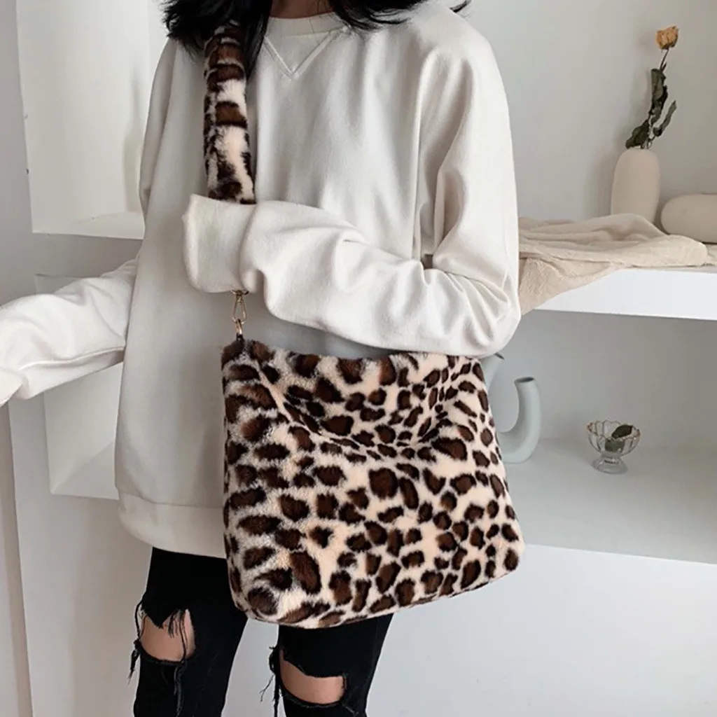 Leopard Crossbody Bags For Women Fashion Shoulder Bag Autumn Winter Messenger Bag Luxury Handbags Women Bags Designer New