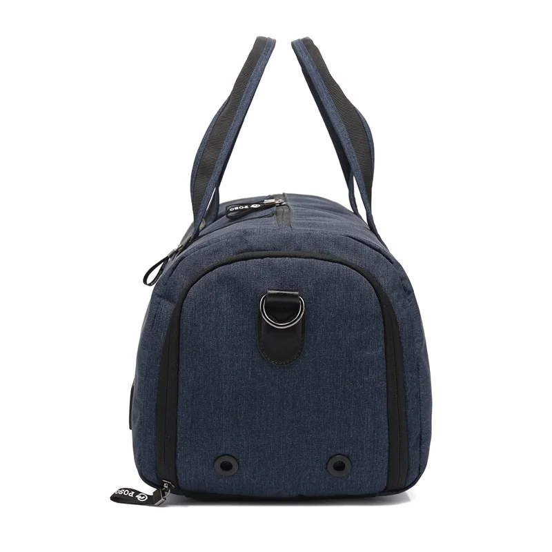 Men's Large Handbag Waterproof Travel Duffle Bag with Shoes Pouch Multifunctional Fitness Crossbody Bag Fashion Business Tote