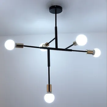 

2019 New Arrival Modern Design Vintage Home Decoration Pendant Lamp Chandelier Light For Home Black Color Luminaire Suspendu