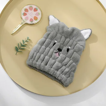 

Beautiful Lovely Dry Hair Cap Hair Towel Shower Cap Very Soft Absorbent Round Towels/For Girl Or Lady Long Hair Thick Curly Hair