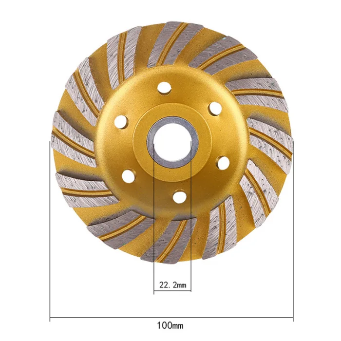 1 шт. алмазный шлифовальный диск колеса бетона чашки диск кладка камня инструмент 100 мм _ WK