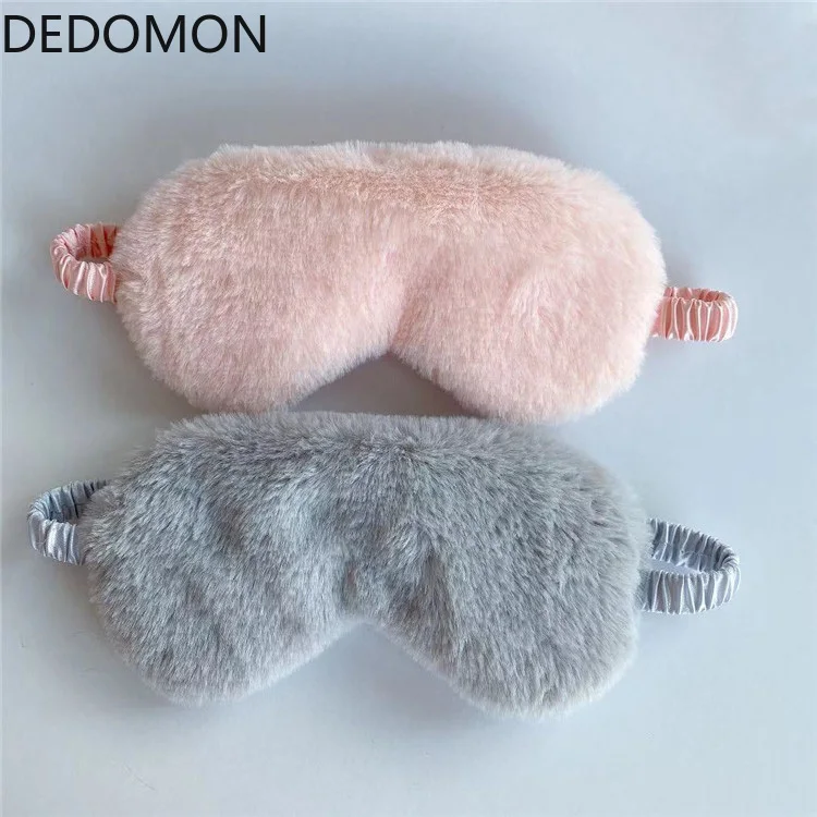 Blindfold Eyepatch Sleeping-Mask Eye-Shade-Band Plush-Eye-Cover Travel-Rest Cute Cartoon