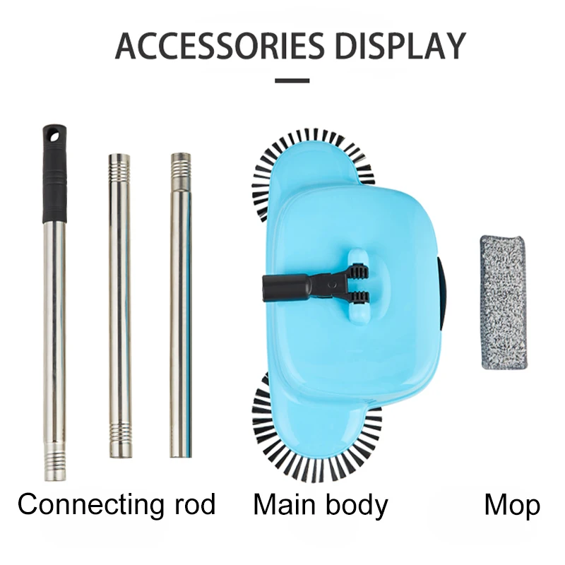 Hand Push Sweeper Mop Stainless Steel Sweeping Machine Push Type Hand Push Magic Broom Dustpan Handle Household Cleaning Tool Hand Push Sweeper Mop Stainless Steel Sweeping Machine Push Type Hand Push Magic Broom Dustpan Handle Household Cleaning Tool