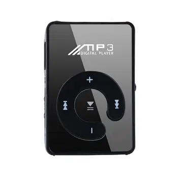 

Hot Selling Mirror Clip USB Digital Mp3 Music Player Support Up 8GB SD TF Card USB