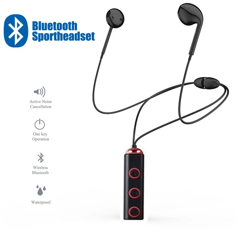 

Magnetic Wireless Bluetooth Earphone Stereo Sports In Ear Handsfree Earbud XT13 Headset With Mic For Samsung Xiaomi Huawei Phone