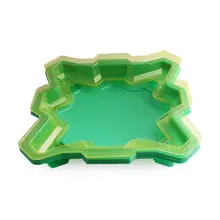 Зеленый пластиковый гироскоп боевой диск Арена гироскоп игрушечная тарелка для детей Детские умные развивающие игрушки аксессуары Y4UD