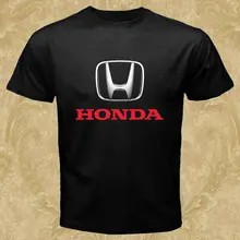 Honda логотип футболка для автомобиля черный