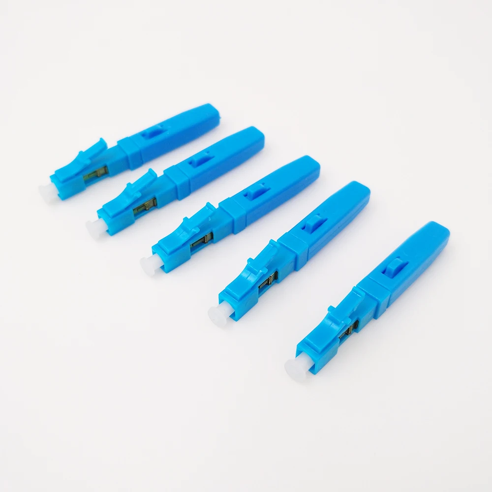 

100 pcs/ lot LC UPC fast connector Assembly Fast FTTH Fiber Optic Connectors Free Shipping