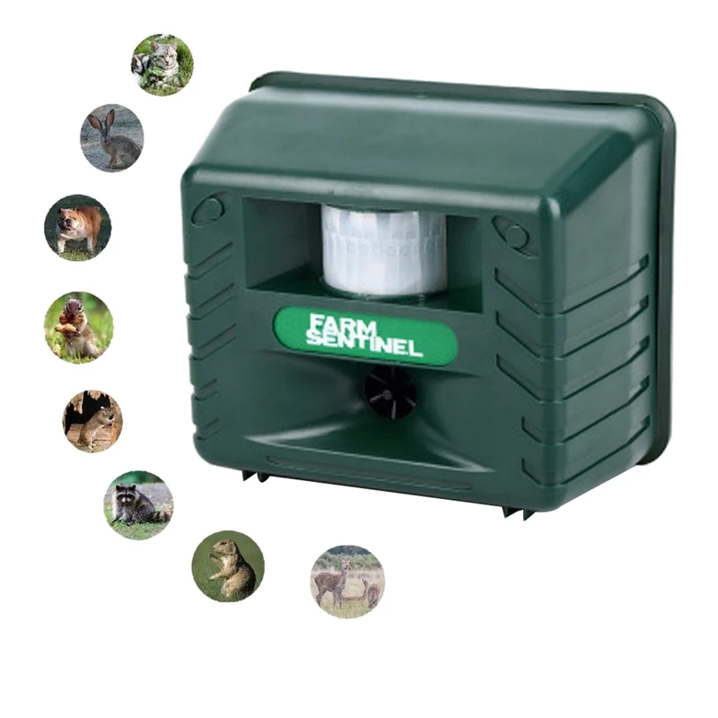 

Outdoor Electronic Ultrasonic Animal Jammers Drive Animal Pest Controllers for Driving Rodent Deer,Cats,Dogs,Foxes,Mice,Birds,Sk