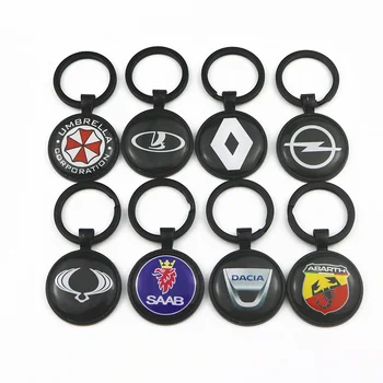 

3D Car Emblem Badge Sticker For Bmw Vw Renault Lada Opel Dacia Nissan Honda Toyota Skoda Ford Mazda Keychain Keyring Car Styling