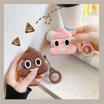 

You Like Poop Designe Couple Apple Airpods Case Wireless Earphone Silicone Shockproof Cover