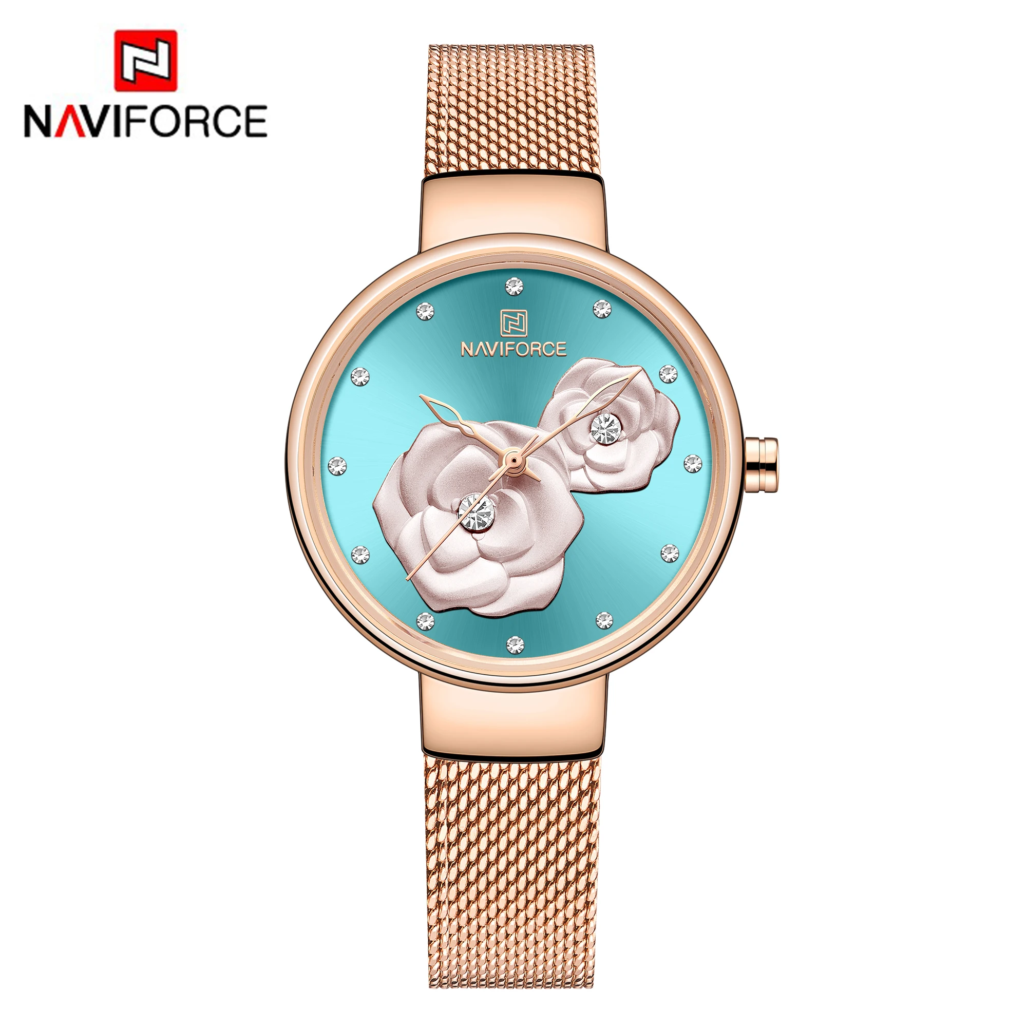 NAVIFORCE модные трендовые женские кварцевые часы Роскошные брендовые элегантные вечерние часы женские часы Relogio Feminino