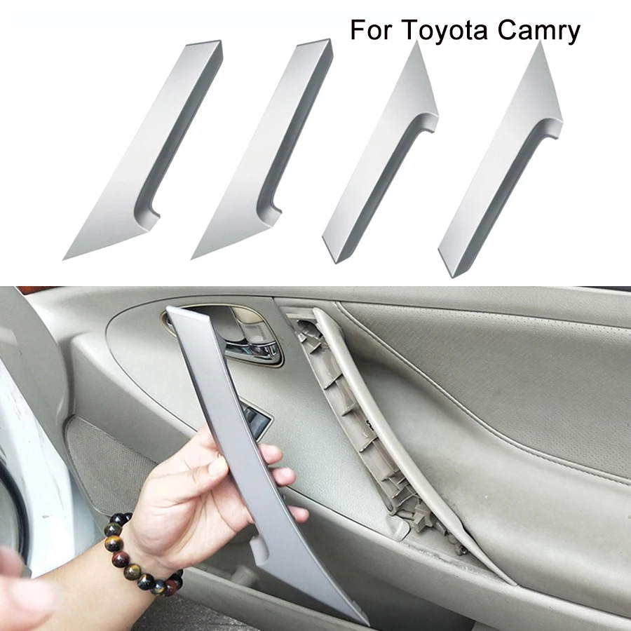 Car Handle Inner Door Panel Parts Trim Cover for Toyota Camry 2006-2011 Silver Personal Car Automobile Accessories personal