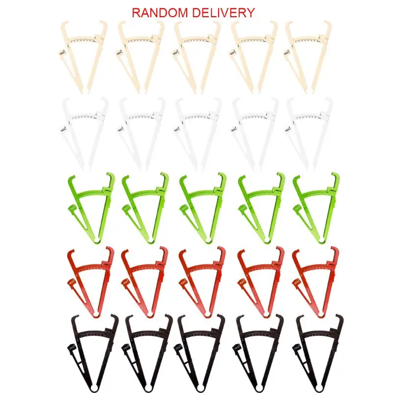 

Multi-Color Fat Caliper Skin Pleat Thickness Gauge Body Fat Measuring Instrument Sebum Forceps Measuring Clip Body Fat Meter