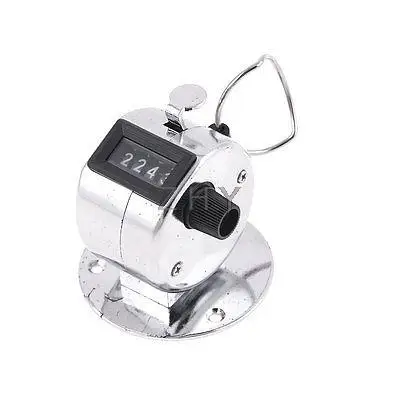 

4 Digit Number Clicker Hand Tally Counter for Golf Sport