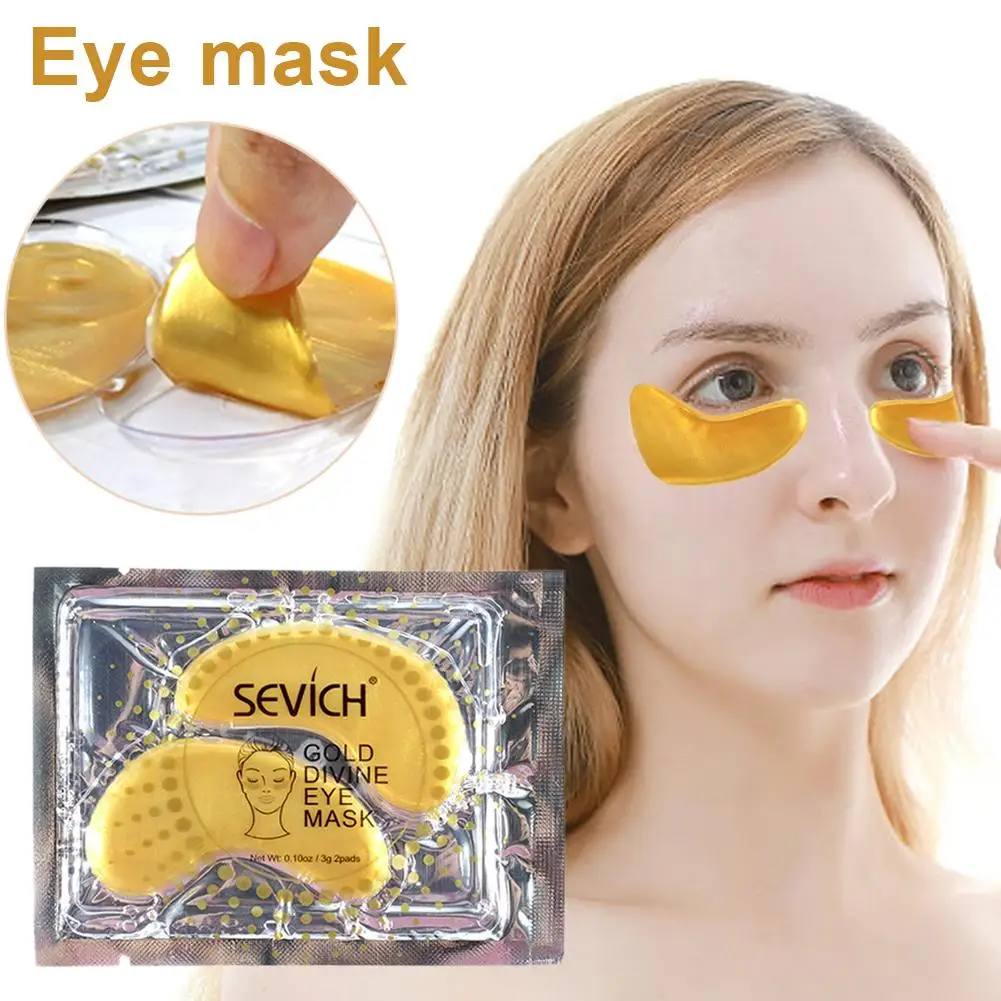 2 шт. коллагеновая маска для глаз против отечности Отбеливающая увлажняющая маска для глаз уход за кожей для облегчения темных кругов инструменты