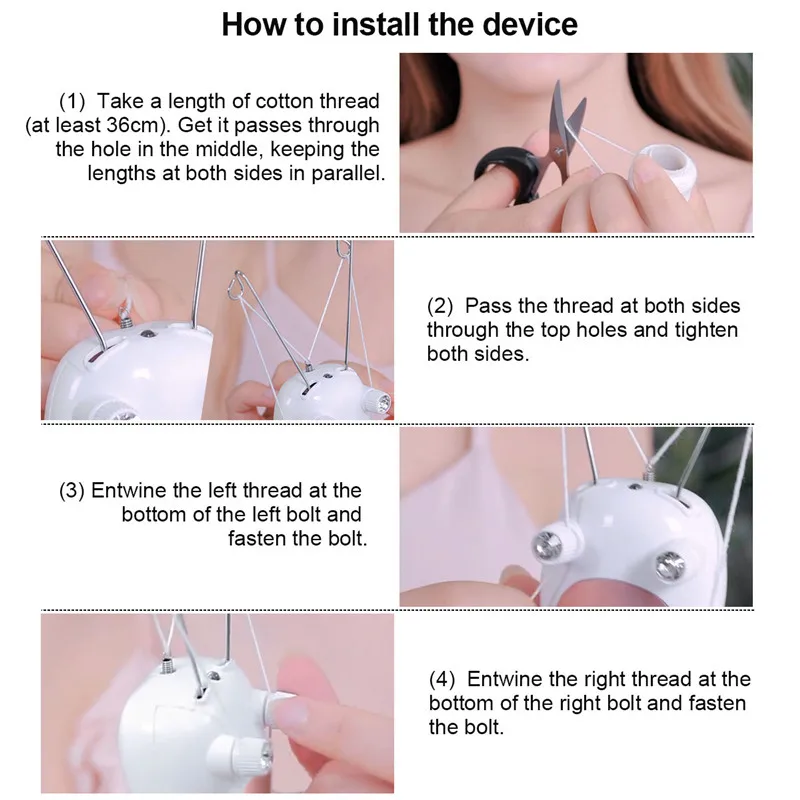 4/8 Spools Thread Cotton Threading Facial Hair Remover Epilator Trimmer Electric Hair Removal Women 52 body hair trimmer hair removal epilator hair removal tool facial hair epilator