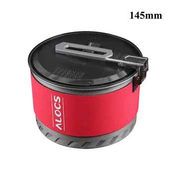 

Outdoor Heat Exchange Camping Cooking Pot Cookware Folding Handle For Hiking Backpacking Picnic Picnic Campfire Hanging Pot S