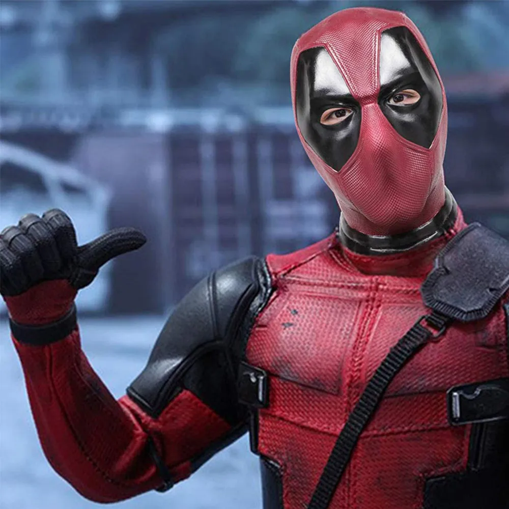 Фильм Дэдпул латексная маска Дэдпул Косплей Wade Winston Wilson полный шлем взрослый костюм вечерние реквизит