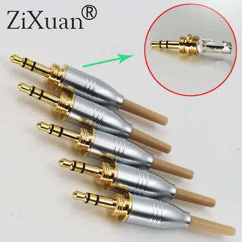 

DIY 3.5mm Metal Shell For Pro Microphone Spare Plug adapter Stereo 3.5mm plug external thread plug