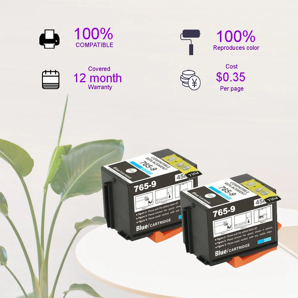 Compatible for 765-9 (2-Pack Blue) Ink Cartridge Pitney Bowes DM425C-ML/DM425C-MM/DM450C/DM475C/3C00/4C00 | Компьютеры и офис
