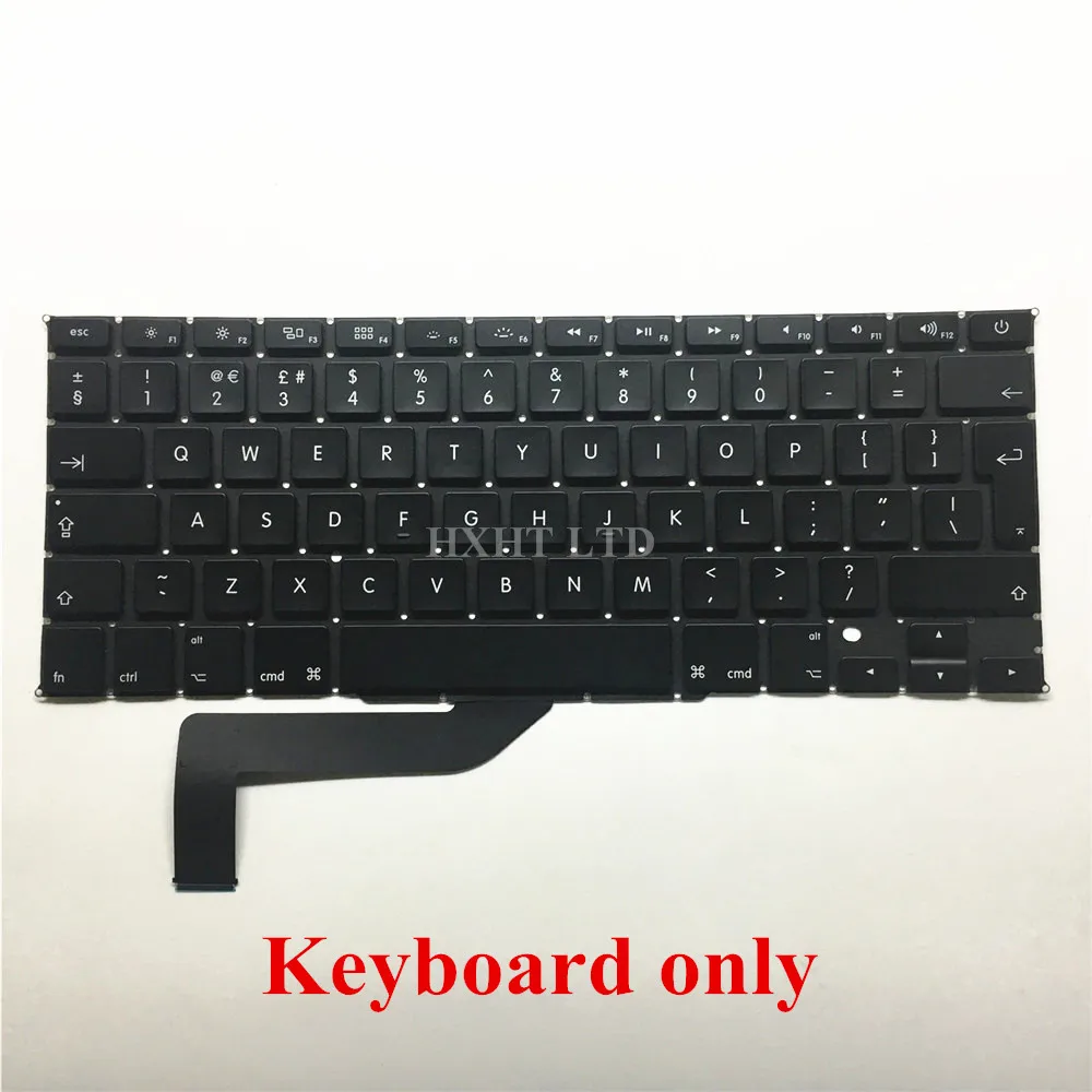 Новая клавиатура A1398 UK с подсветкой для Macbook Pro 15 &quotRetina ноутбука ME664 ME665 ME293 ME294 2012 2015