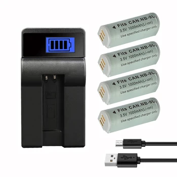 

NB-9L Battery 1000mAh for Canon ELPH 510 520 530 HS PowerShot N SD4500 IS IXUS 1000 1100 500 510 HS IXY 1 3 50S Batteries NB9L