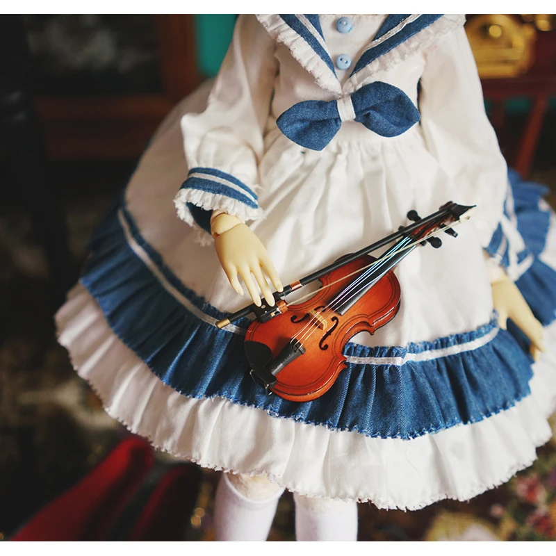 Bjd платье 1/3 1/4 1/6 BJD кукольная юбка в морском стиле, для 1/6 1/4 1/3 bjd кукла аксессуары только платье