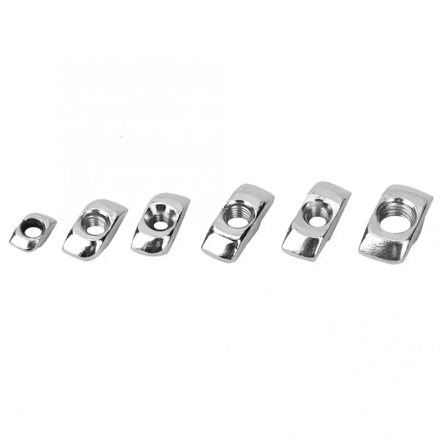 

200Pcs/set T Slot Slider Nuts M3 M5 M6 M8 Fastener Nuts for 20/30/40 Aluminum Profiles wood screw and nut
