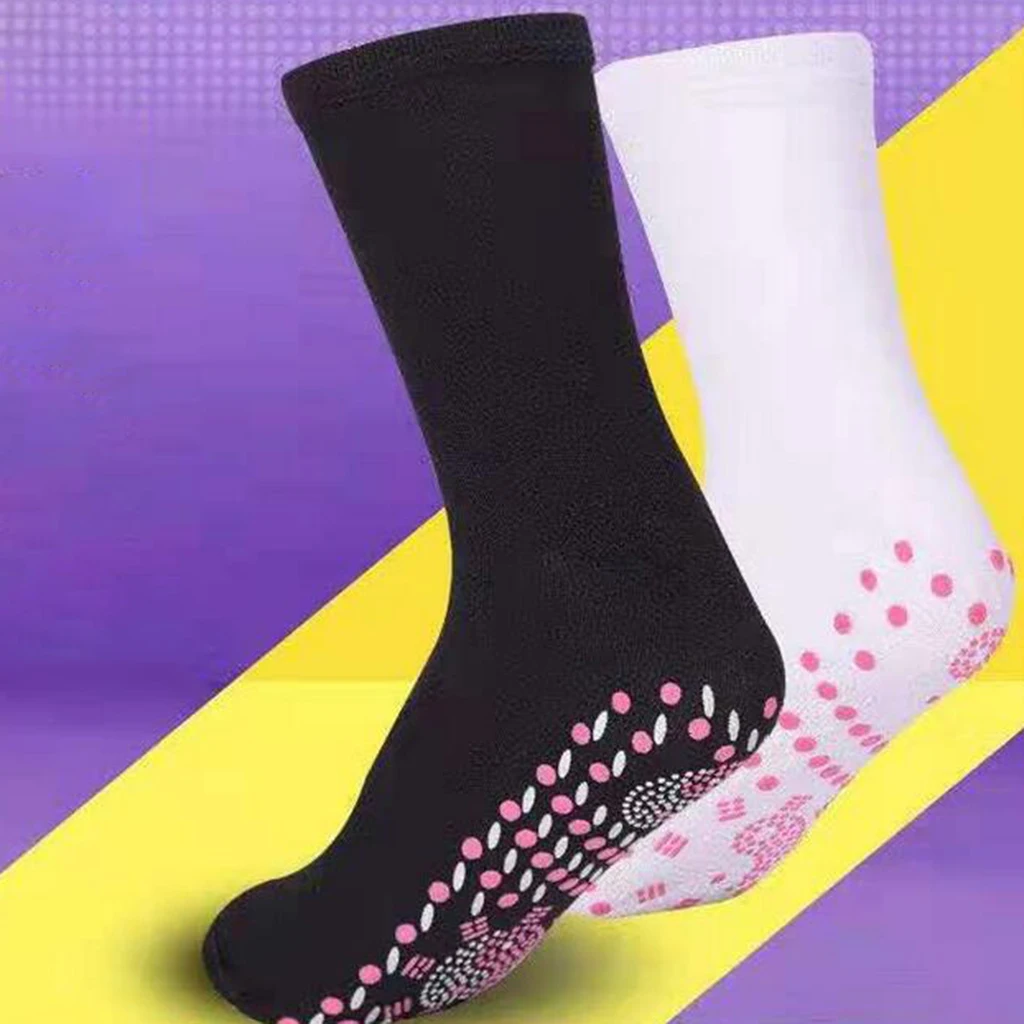 Self Heating Heated Socks For Women Men Help Warm Cold Feet Comfort Health Care Washable Socks Magnetic Therapy Soft Sports