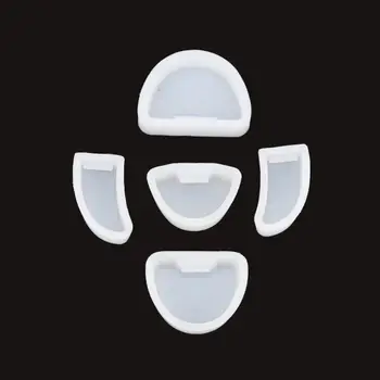 

5pcs/set Dental Lab Silicone Rubber Base Moulds Plaster Gypsum Carving Model Former Base Molds Material for Laboratory Work