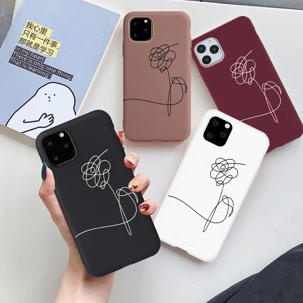Pretty Love Yourself цветок чехол для телефона iPhone 12 11 Pro Max XS XR 6s 7 8 Plus SE 2020 12Pro Абстрактная
