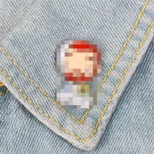 Алиэкспресс Лидер продаж брошка мультфильм Америка знаменитая рок-н-ролл дома моделирование Винсента брошь ковбой одежды