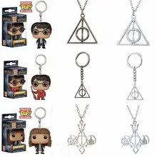 Harri Potter Hallows подвеска игрушки ожерелье ретро треугольная круглая подвеска на цепочке и игрушка для действий