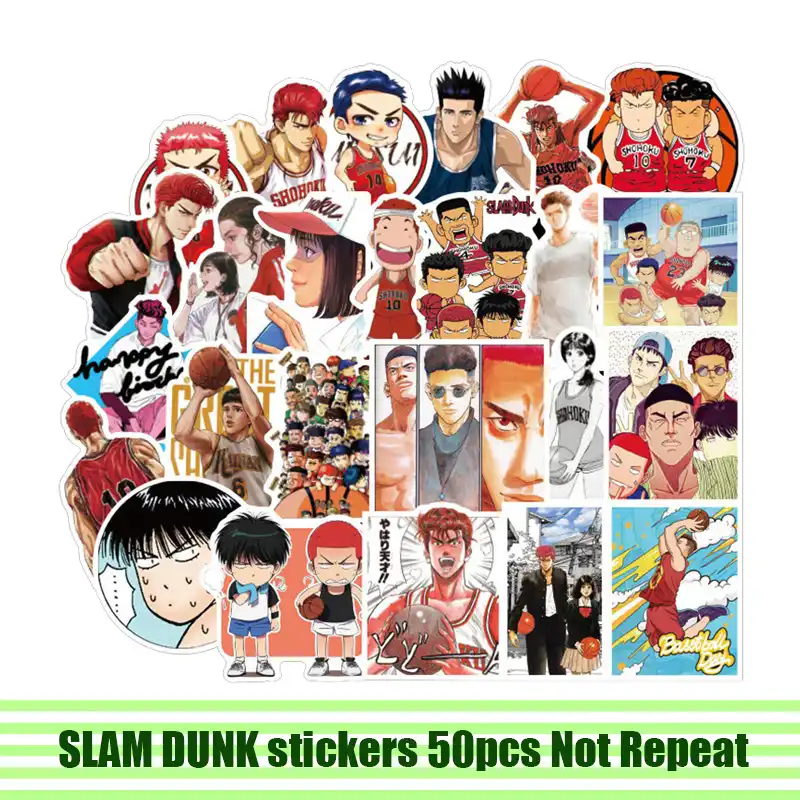 Get 50pcs Slam Dunk Stickers Paster Anime Movie Decals Scrapbooking Desktop Wallpaper Wallpaper 50pcs Slam Dunk Stickers Paster Anime Movie Decals Scrapbooking For Free