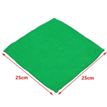 

10× Green Microfiber Car Body Care Cleaning Towels Soft Cloths Tool Accessories