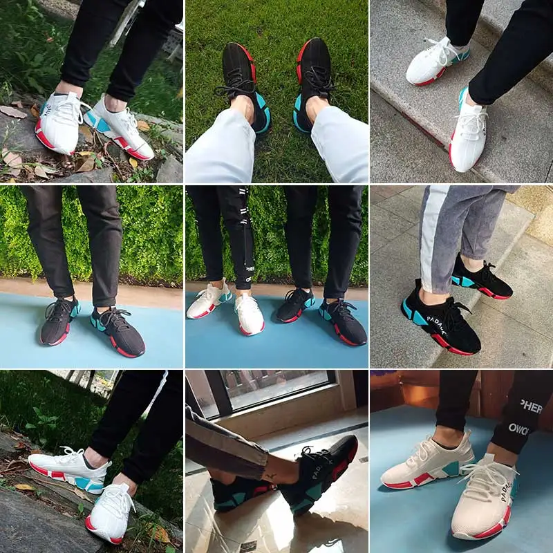 Новая мужская уличная Беговая обувь дышащая мужская спортивная обувь для взрослых Нескользящая удобная сетчатая спортивная обувь для бега